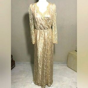 Alicia Maxi Lace Vintage Dress sz 16